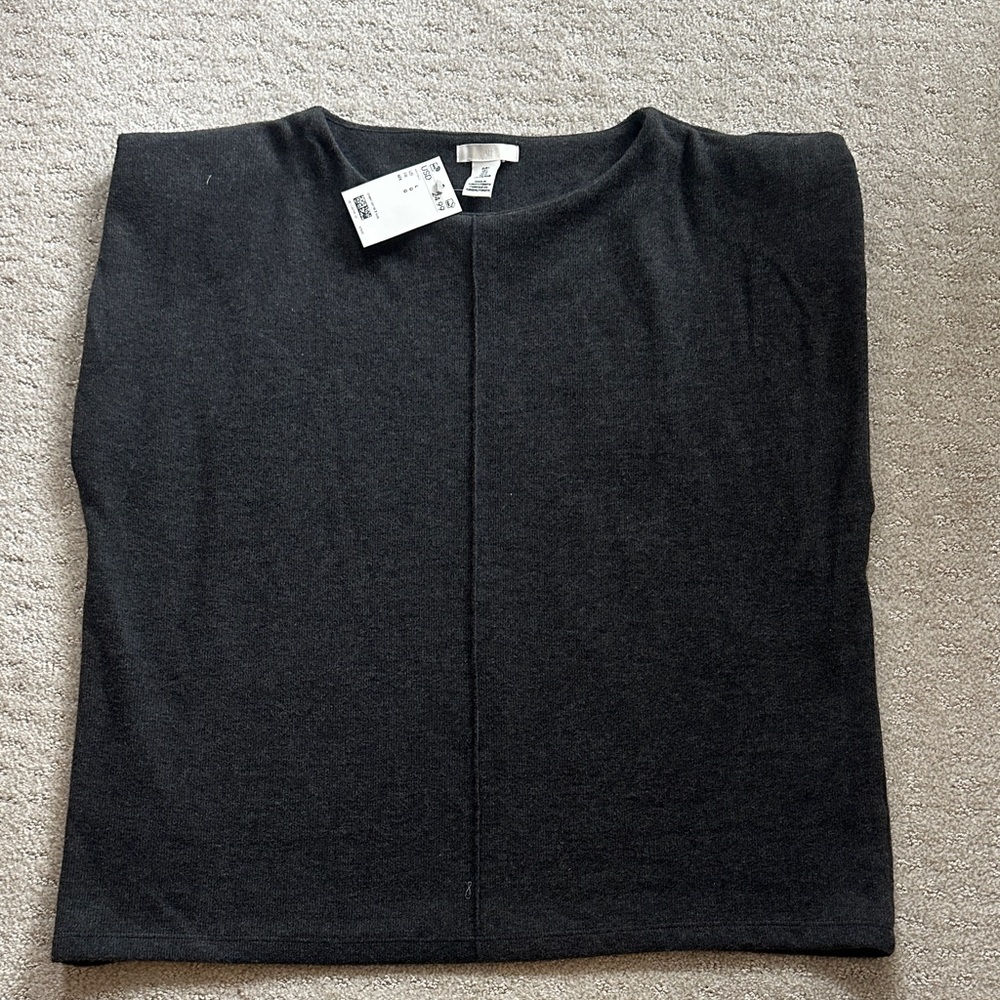 H&M - Grey Shell with Padded Shoulders